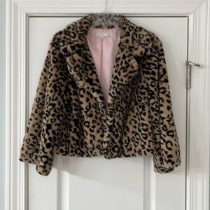 Cabi leopard crop jacket